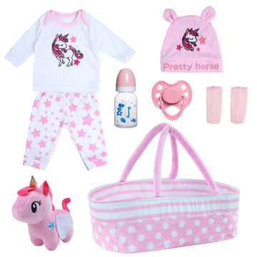 [Suitable for 17-22'' Dolls] Babeside Reborn Baby Essentials-8pcs Set