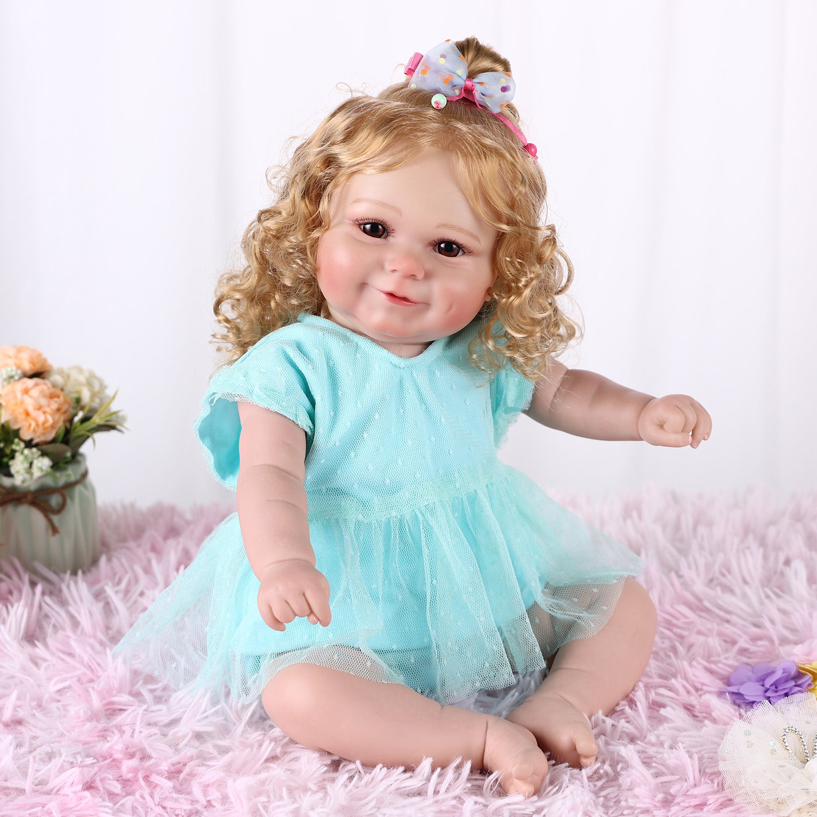 Babeside Maddy 20 Inch Lifelike Reborn Baby Dolls Girl Real Baby Feeling Realistic