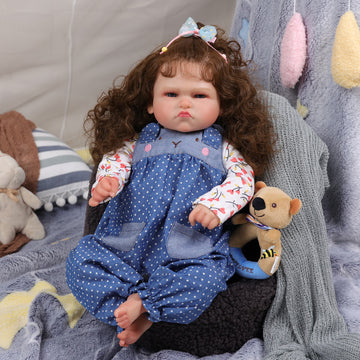 Babeside 20'' Awake Reborn Baby Doll Blue Eyes Girl Ginger