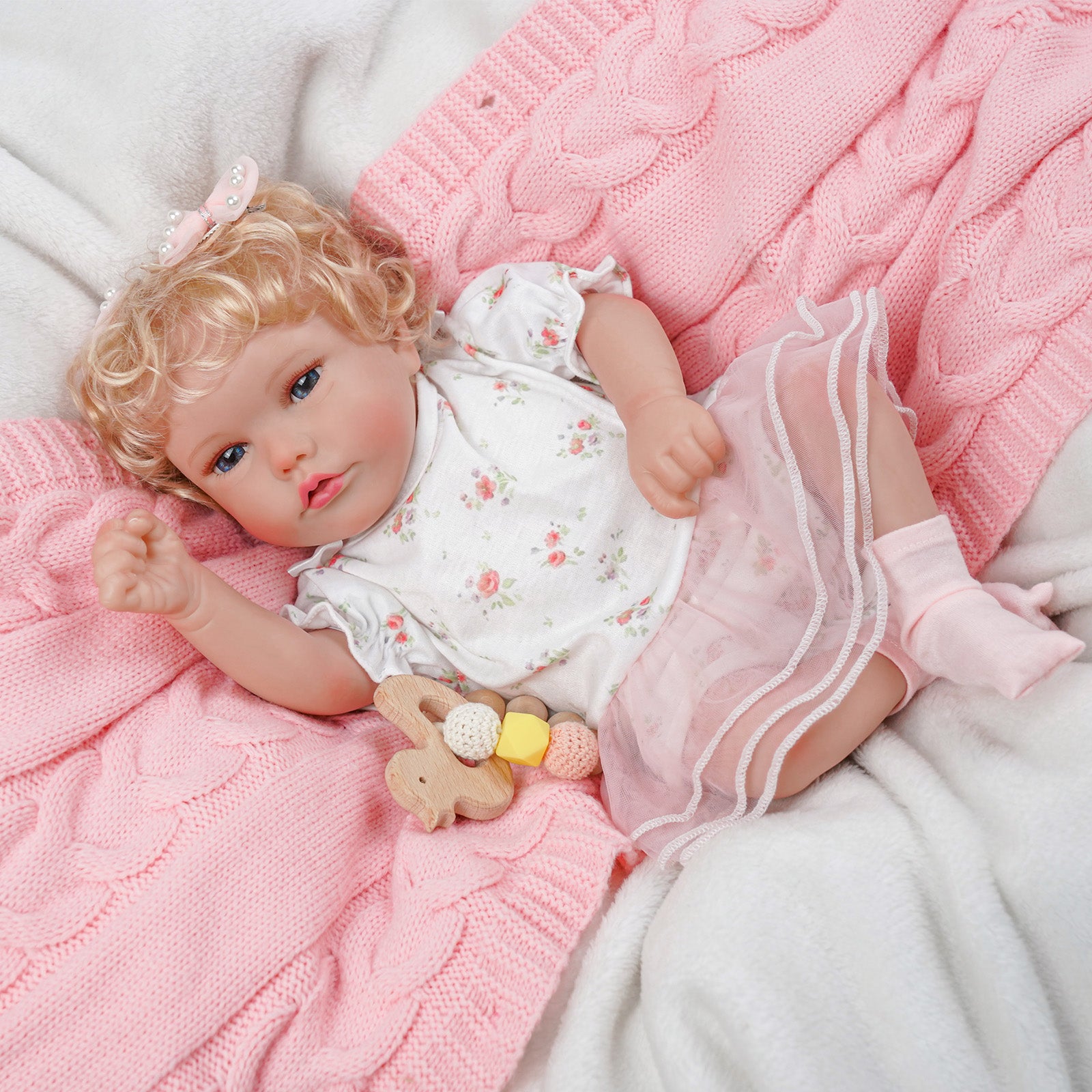 Babeside 20'' Cutest Realistic Reborn Baby Doll Girl Tori with Blonde Hair