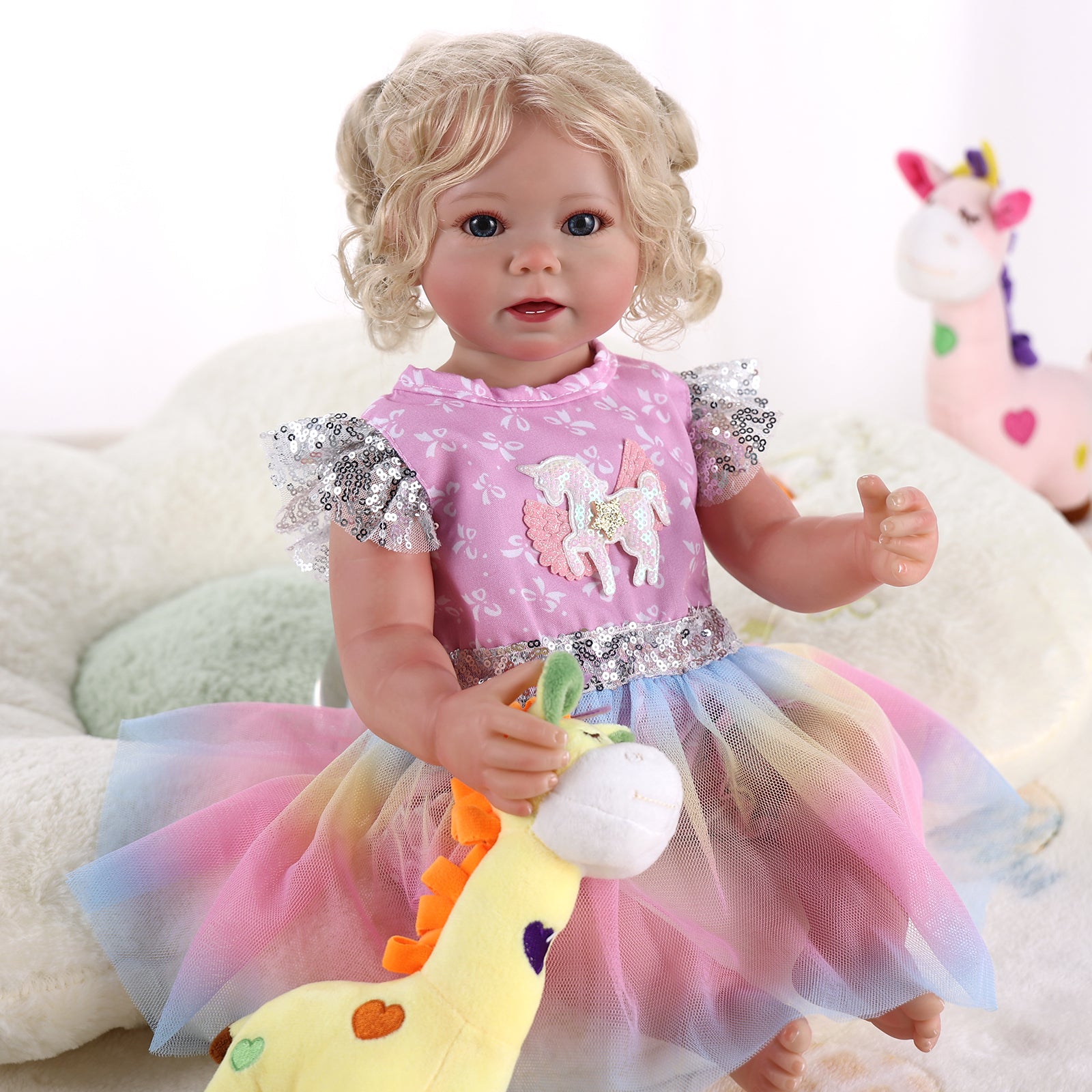 Babeside Stella 20'' Princess Baby Rainbow Girl