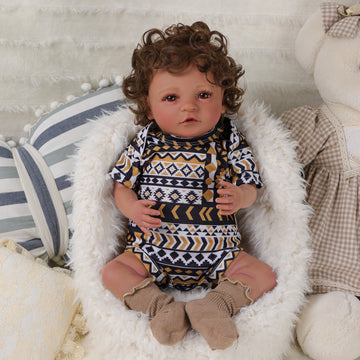 Babeside Simon 20'' Realistic Reborn Baby Doll African American Lovely Boy Awake Lifelike(Pre-Order, Ship Date: March 10）