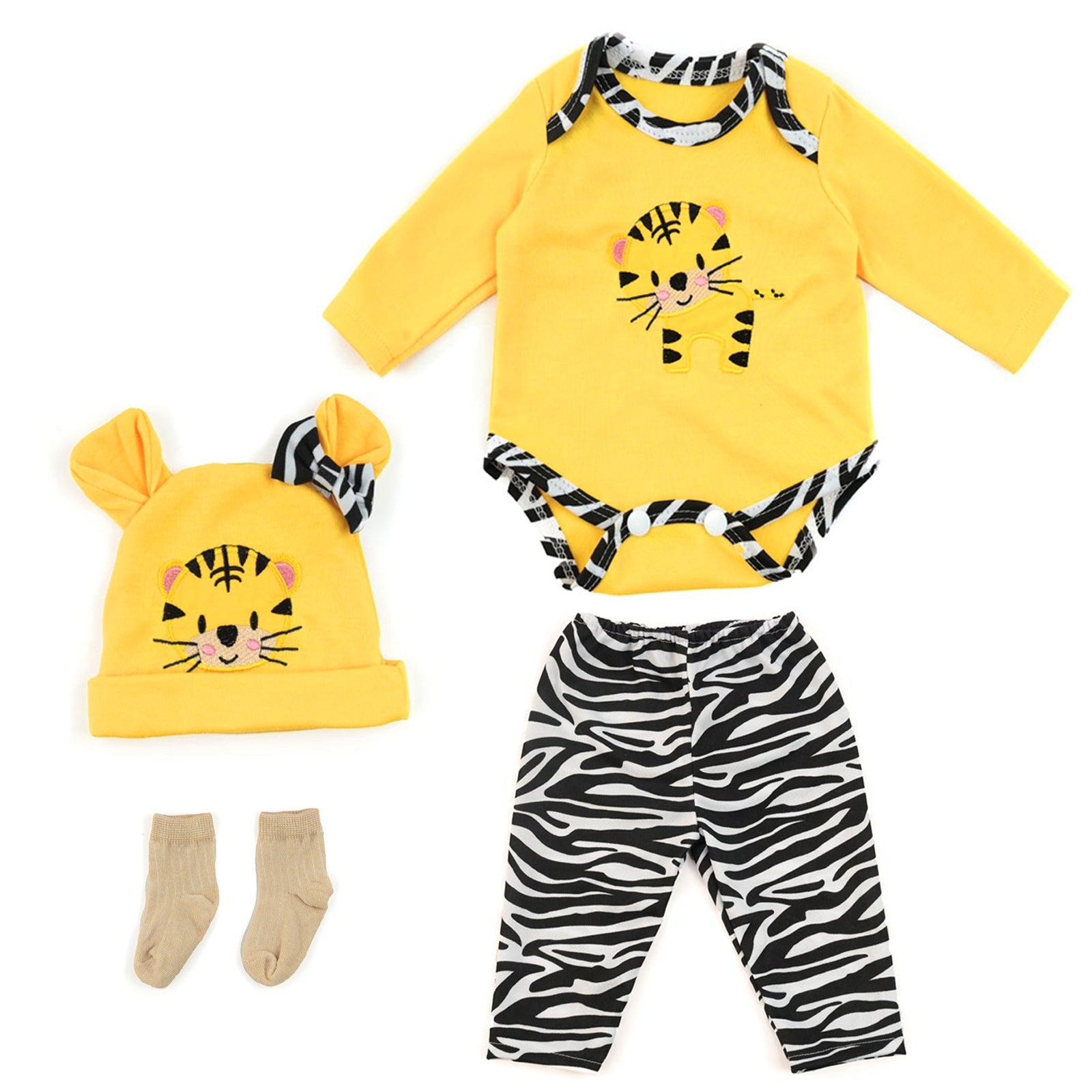 Babeside 17" -22" Reborn Baby Doll Tiger Clothing Set