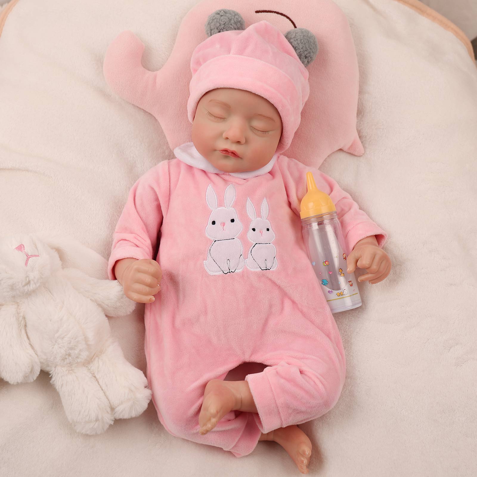 Babeside 20" Realistic Infant Truly Reborn Baby Doll Pink Girl Star