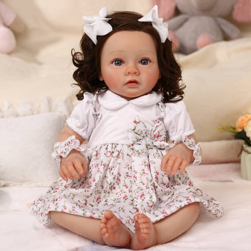 Babeside Daisy 20'' Cutest Realistic Reborn Baby Doll Girl with Heartbeat Coos and Breath