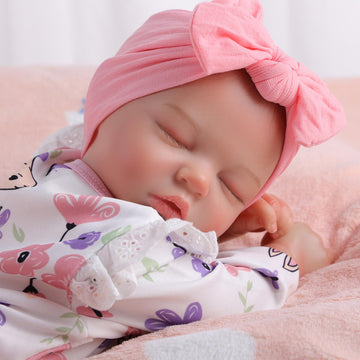 Babeside 17'' Reborn Baby Doll Sleeping Girl Tara - Vinyl Body