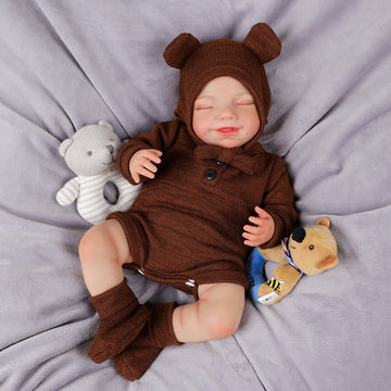 Babeside Olivia 20'' Realistic Reborn Baby Doll Sleeping Adorable Bear