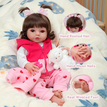 Babeside 20'' Cutest Realistic Reborn Baby Doll Pink Girl Elise