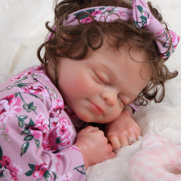 Babeside 17'' Reborn Baby Doll Sleeping Girl Ruby - Cloth Body