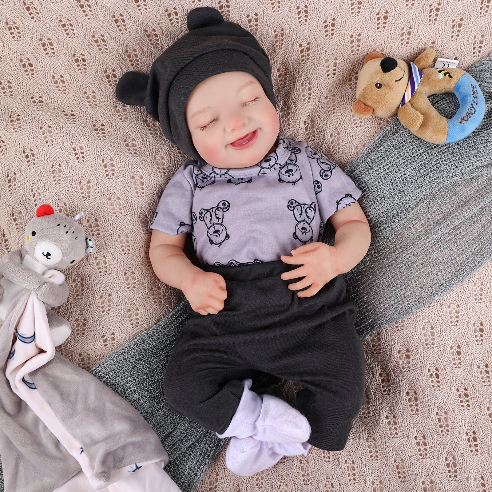 Babeside 20" Realistic Infant Baby Doll Bear Boy Harry