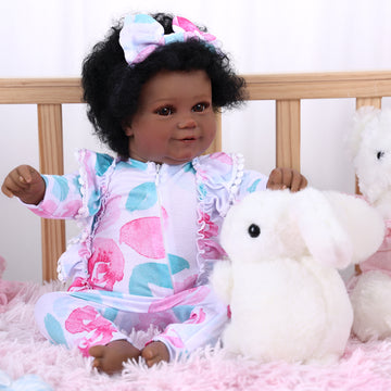 Babeside Maddy 20 Inch Lifelike Reborn Baby Dolls American African Girl