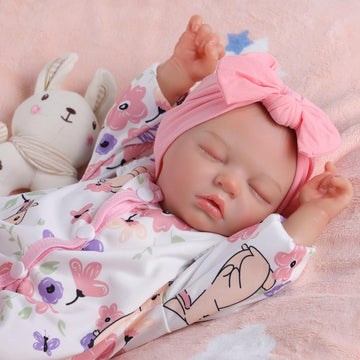 Babeside 17'' Reborn Baby Doll Sleeping Girl Tara - Vinyl Body