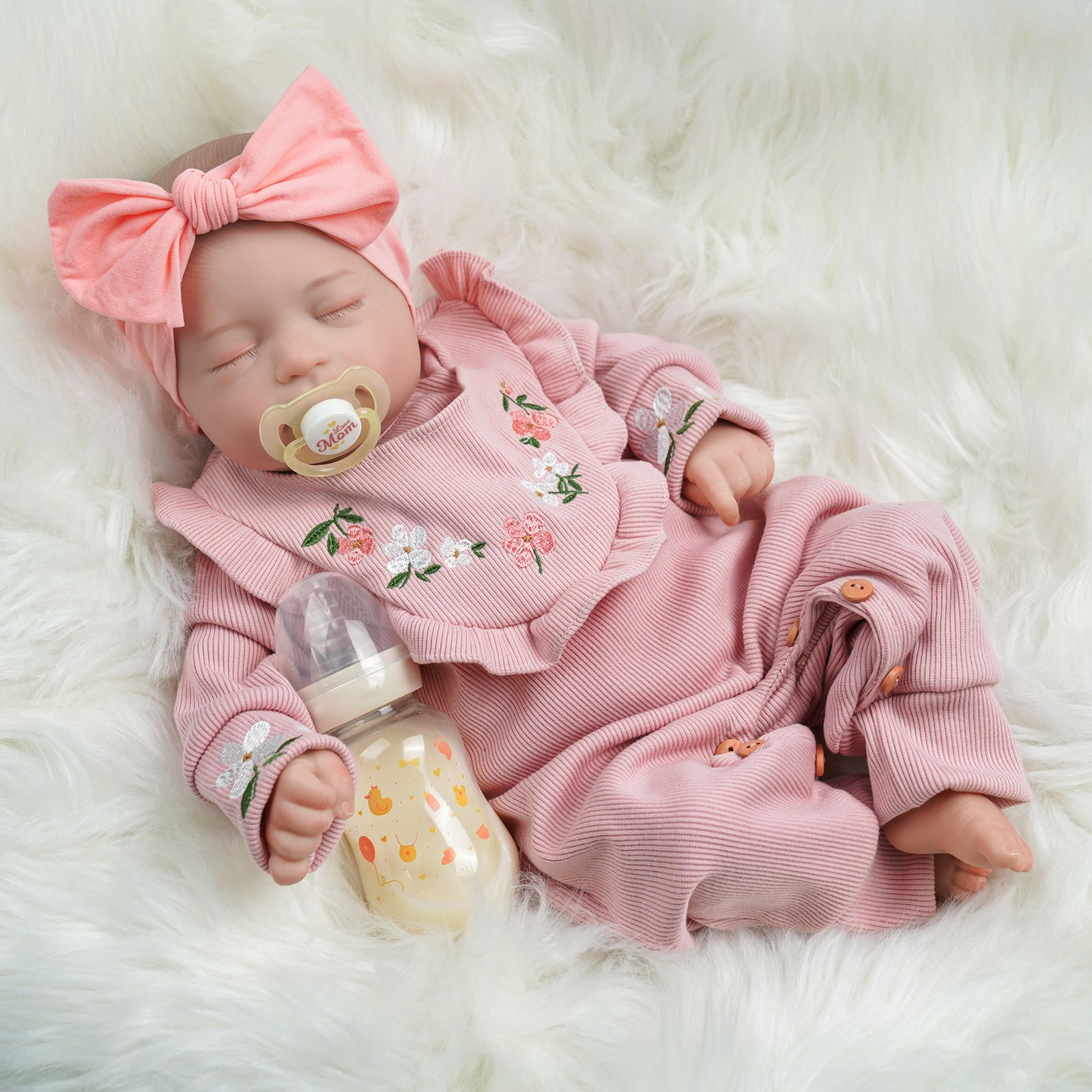 Babeside Connie 20'' Realistic Reborn Baby Doll Girl with Heartbeat Coos and Breath