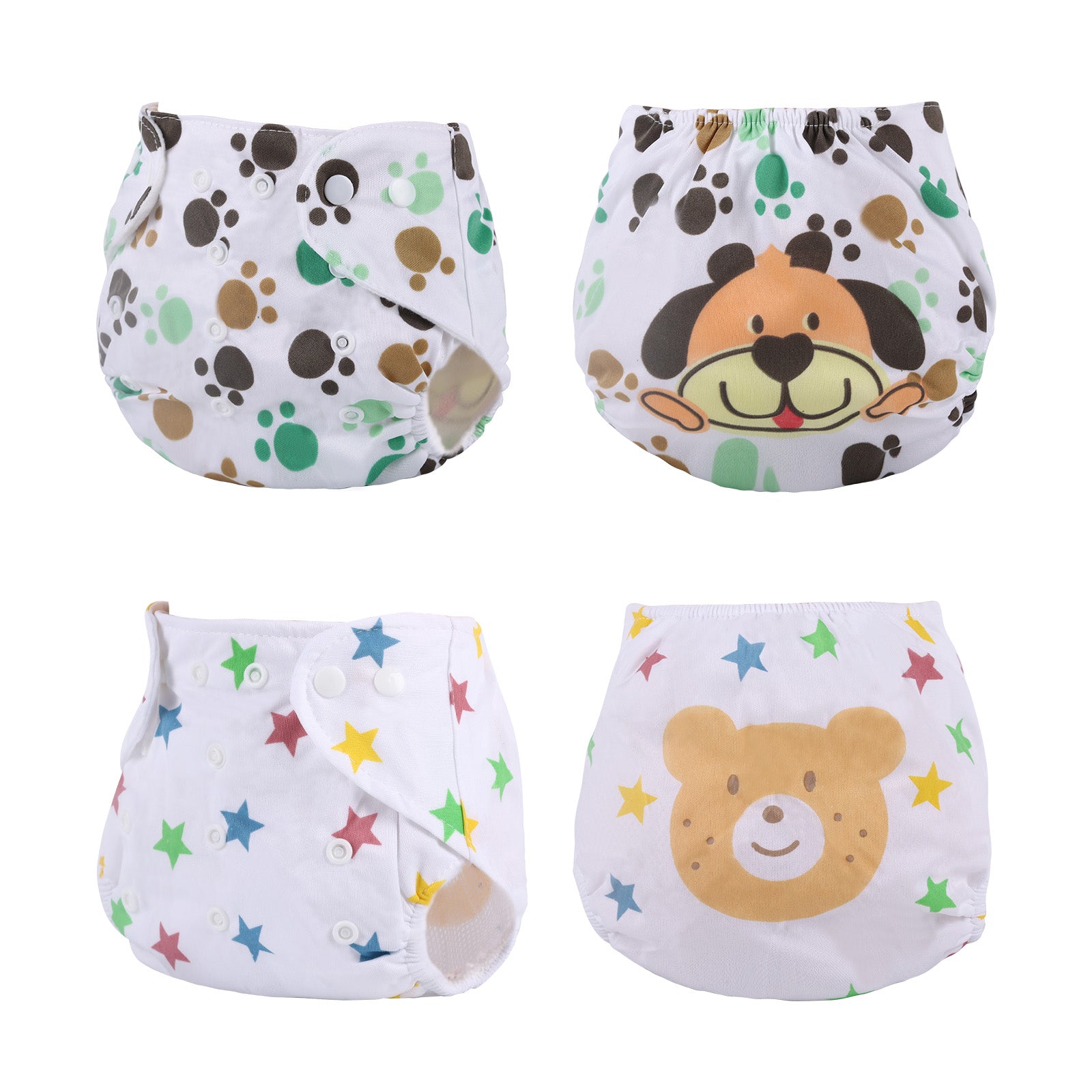 17"-22" Reborn Baby Washable Reusable 2 Pcs Diapers Panties