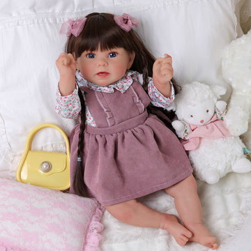 Babeside Stella 20'' Reborn Baby Dolls Girl Awake Realistic Beautiful Blue Eyes