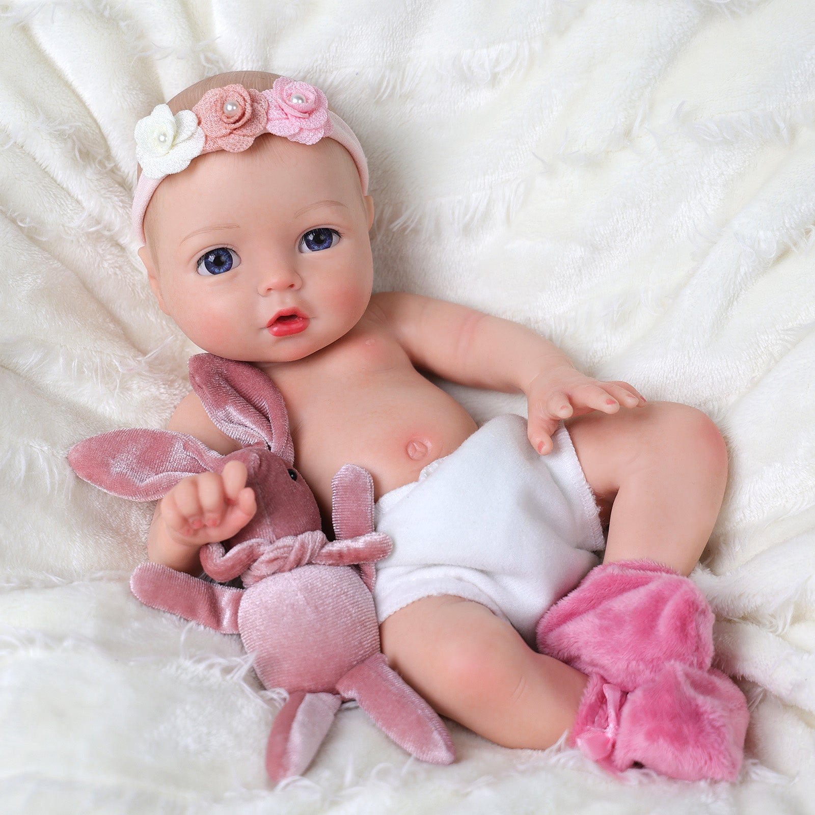 Babeside Terry 12" Full Silicone Reborn Baby Dolls Princess Girl