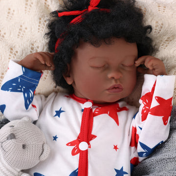 Babeside 20 inch Lifelike Reborn Baby Dolls Baby African American Boy Pasha