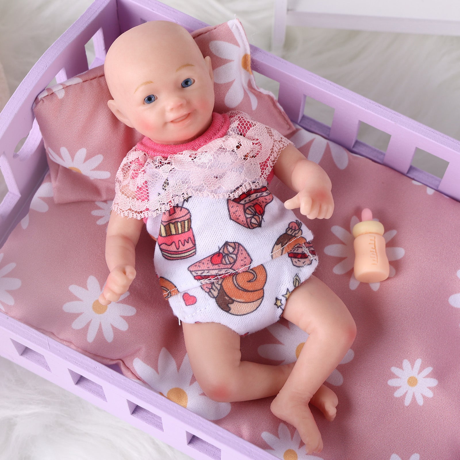 Babeside 6" Full Silicone Reborn Baby Dolls Girl or Boy Zayn