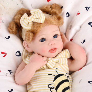 Babeside Stella 16'' Full Silicone Blue Eyes Adorable Baby Girl