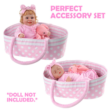 [Suitable for 12'' reborn doll][It's a Girl!] Adoption Reborn Baby Clothes Essentials-8pcs Accessories Gift Set 2023