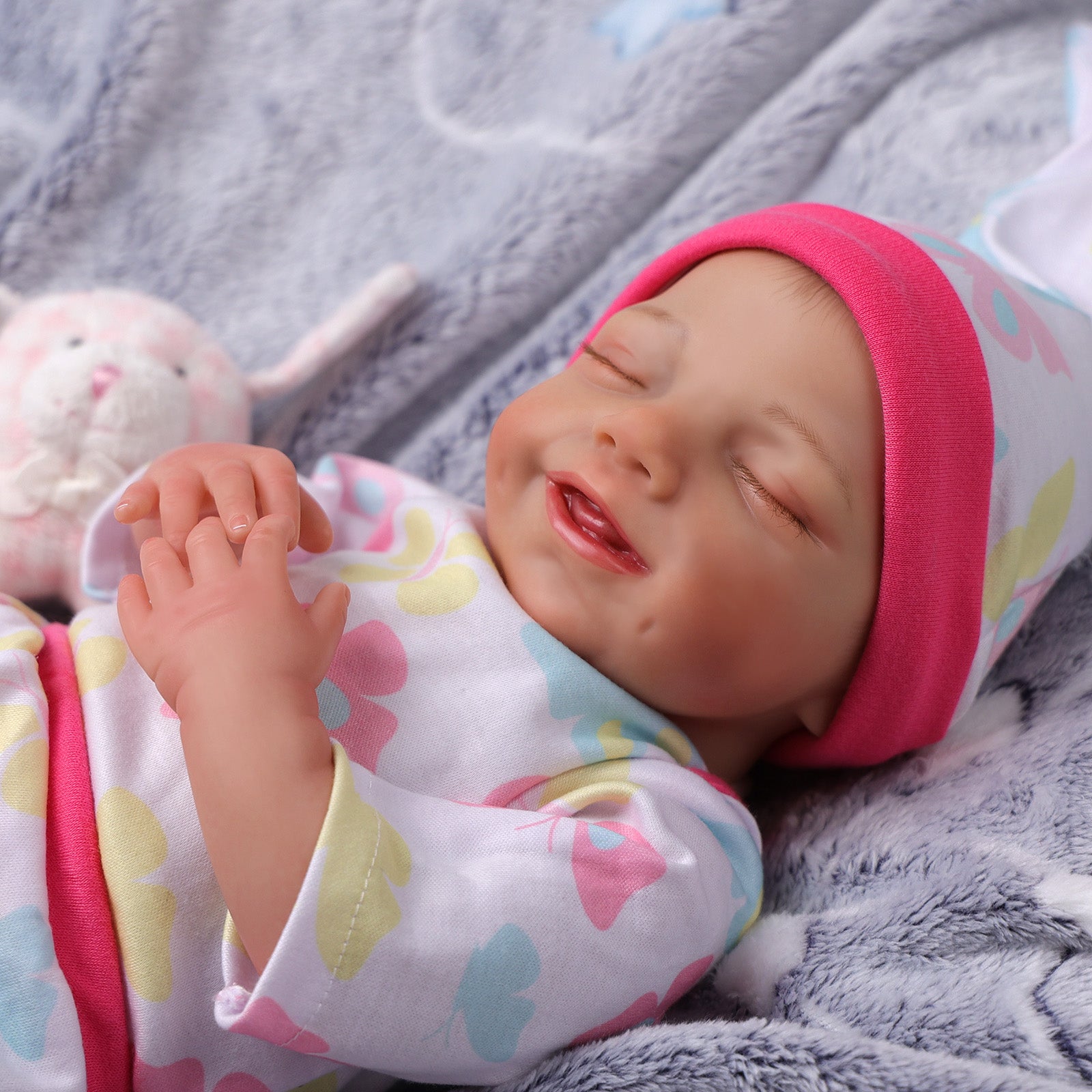 Babeside Olivia 20" Realistic Reborn Baby Dolls Infant Adorable Smiling Girl Moon Butterfly