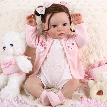 Babeside Daisy 20'' Awake Reborn Baby Doll Girl The Idyllic Princess with Heartbeat Coos and Breath