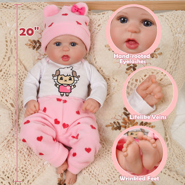 Babeside Bailyn 20'' Cutest Realistic Reborn Baby Doll Girl That Look Real