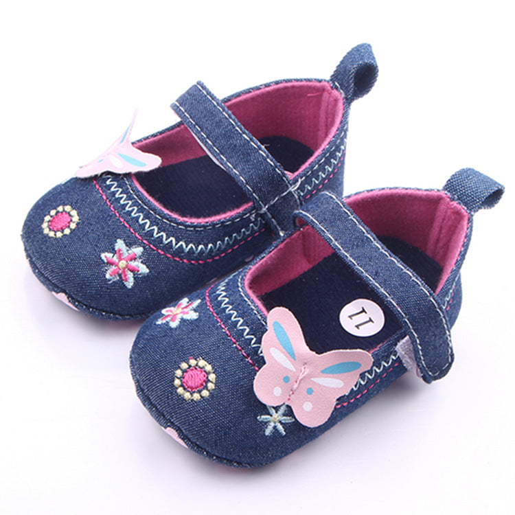 Babeside 17" - 22" Reborn Baby Dolls Butterfly Denim Shoes