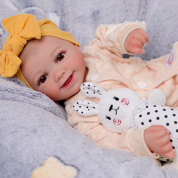 Babeside Sunny 17'' Reborn Baby Doll Girl Soft And Lovely Mango Yellow