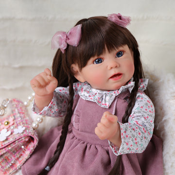 Babeside Stella 20'' Reborn Baby Dolls Girl Awake Realistic Beautiful Blue Eyes