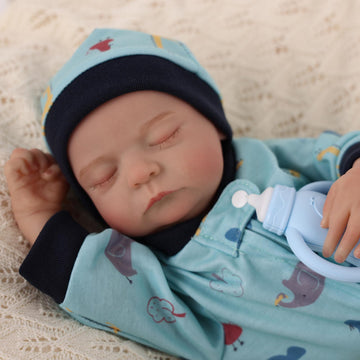 Babeside Noah Realistic 20" Infant Truly Reborn Baby Doll Green Giraffe Boy