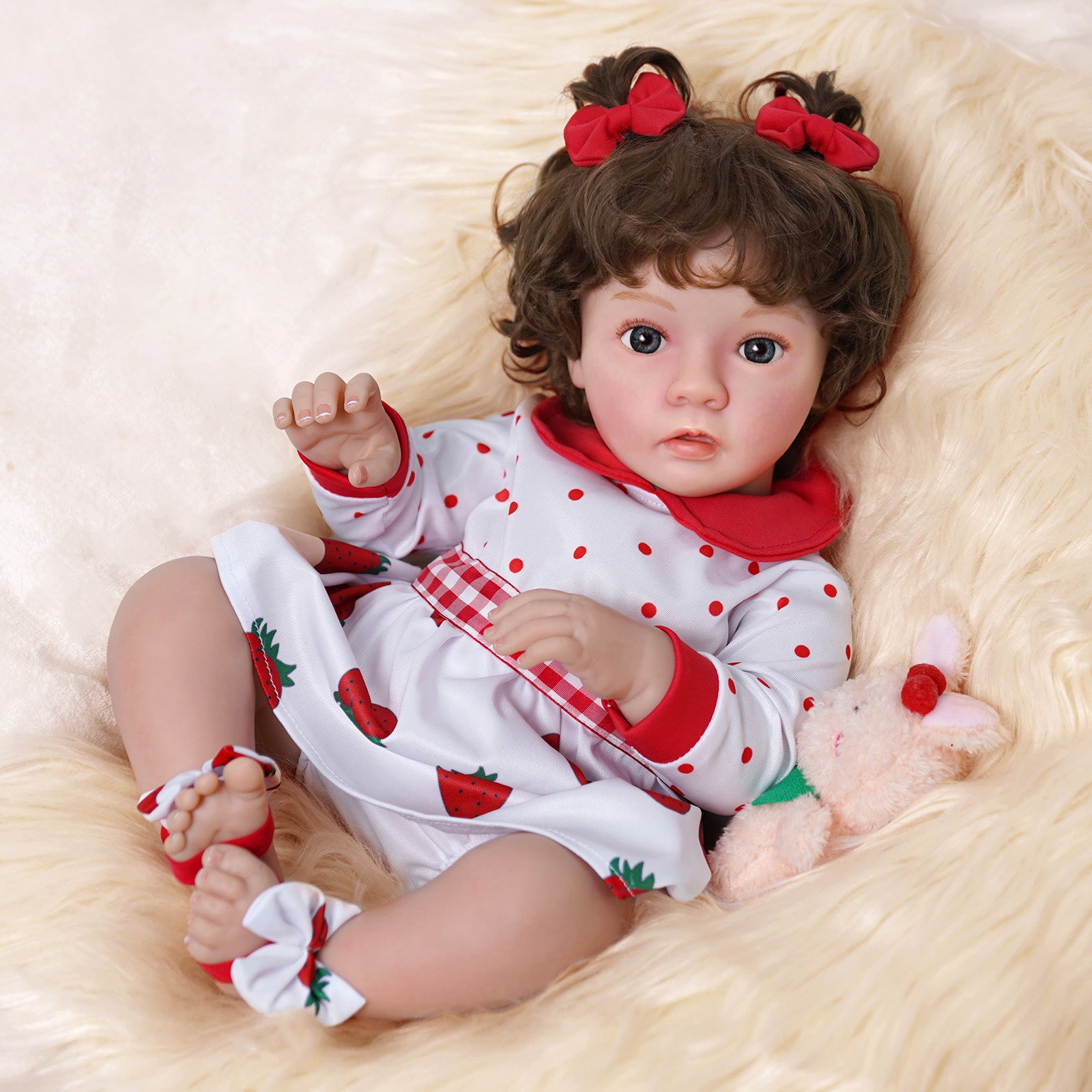 Babeside Daisy 20'' Adorable Realistic Reborn Baby Doll Girl with Heartbeat Coos and Breath