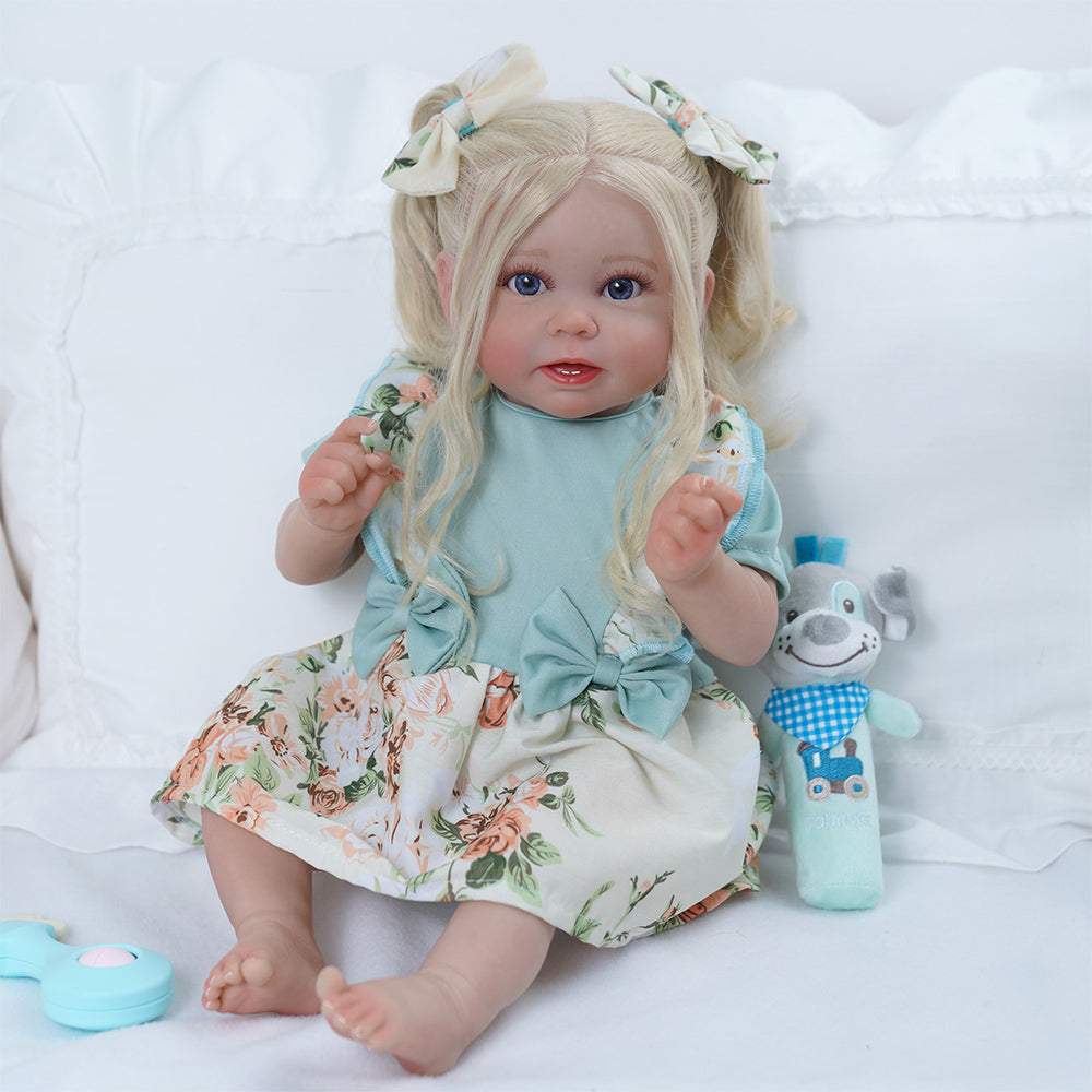 Babeside Stella 20'' Toddler Baby Girls Doll that Look Real Named with Heartbeat Coos and Breath