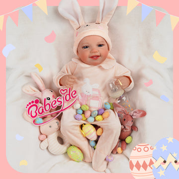 Babeside Leen 20'' Cutest Realistic Reborn Easter Bunny Baby Girl