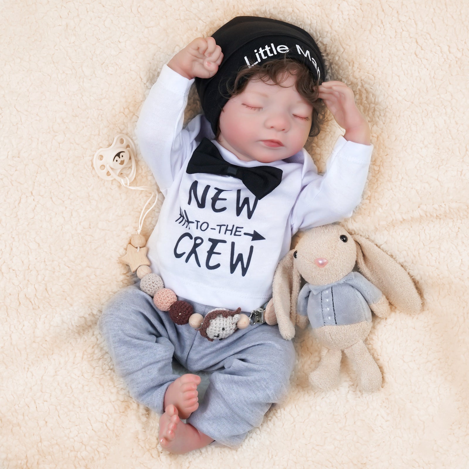 Babeside Realistic 17" Infant Truly Reborn Baby Doll Boy Aurora