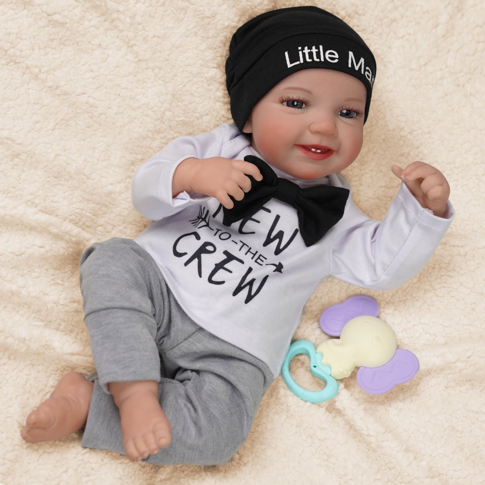 Babeside Leen 20" Awake Reborn Baby Doll Little Man Newborn Baby Boy